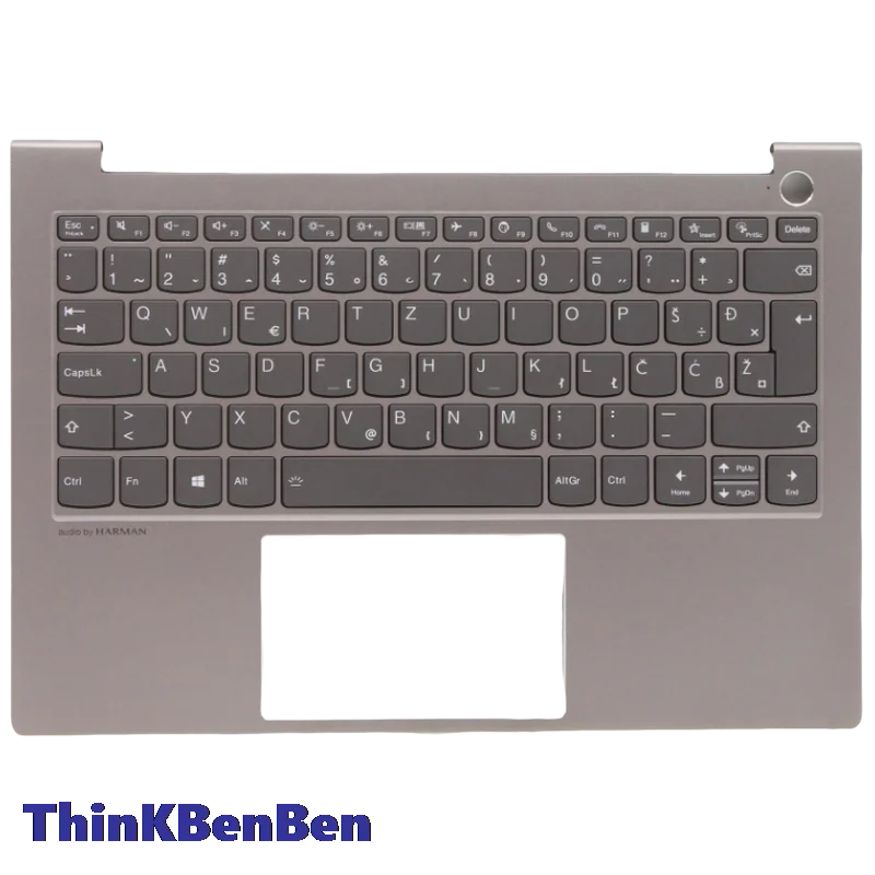Mineral Gray Palmrest Upper Case Shell Cover With Backlit SI Slovenian Keyboard For Lenovo ThinkBook 13s G3 ACN 5CB1C72424
Mineral Gray Palmrest Upper Case Shell Cover With Backlit SI Slovenian Keyboard For Lenovo ThinkBook 13s G3 ACN 5CB1C72424