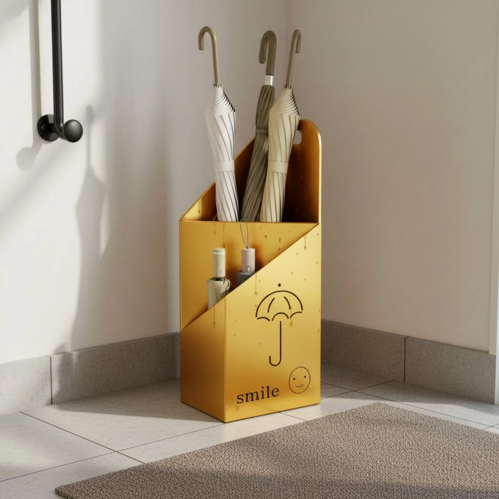 Partitioned Umbrella Storage Rack uncoveredTop Metal Umbrella Stand Sturdy Steel Stable for Lobby
Partitioned Umbrella Storage Rack uncoveredTop Metal Umbrella Stand Sturdy Steel Stable for Lobby