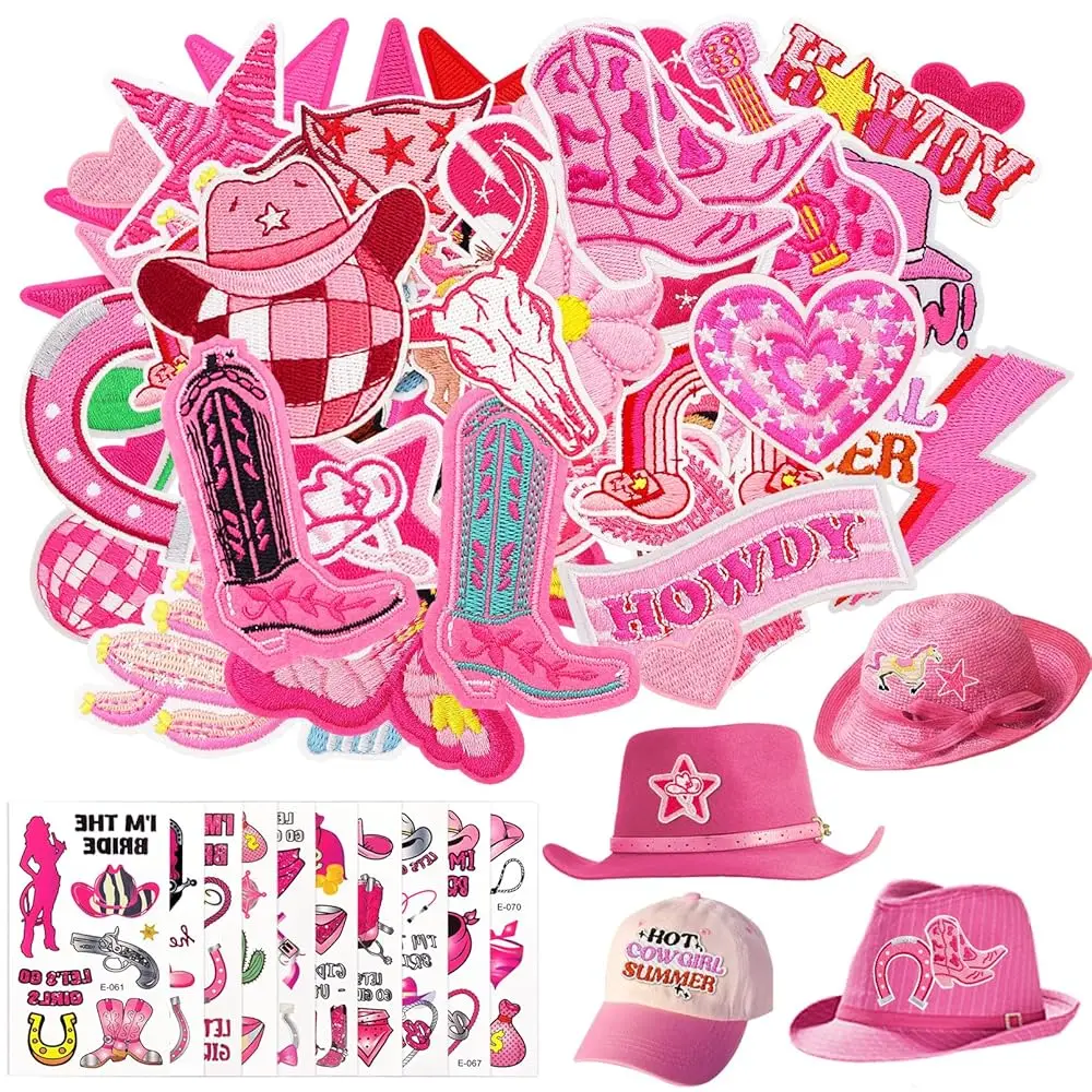 47 Pcs Western Iron On Patches for Hats and 10 Sheets Cowgirl Temporary Tattoos with 78 Styles, Embroidery Patches for Backpa
47 Pcs Western Iron On Patches for Hats and 10 Sheets Cowgirl Temporary Tattoos with 78 Styles, Embroidery Patches for Backpa