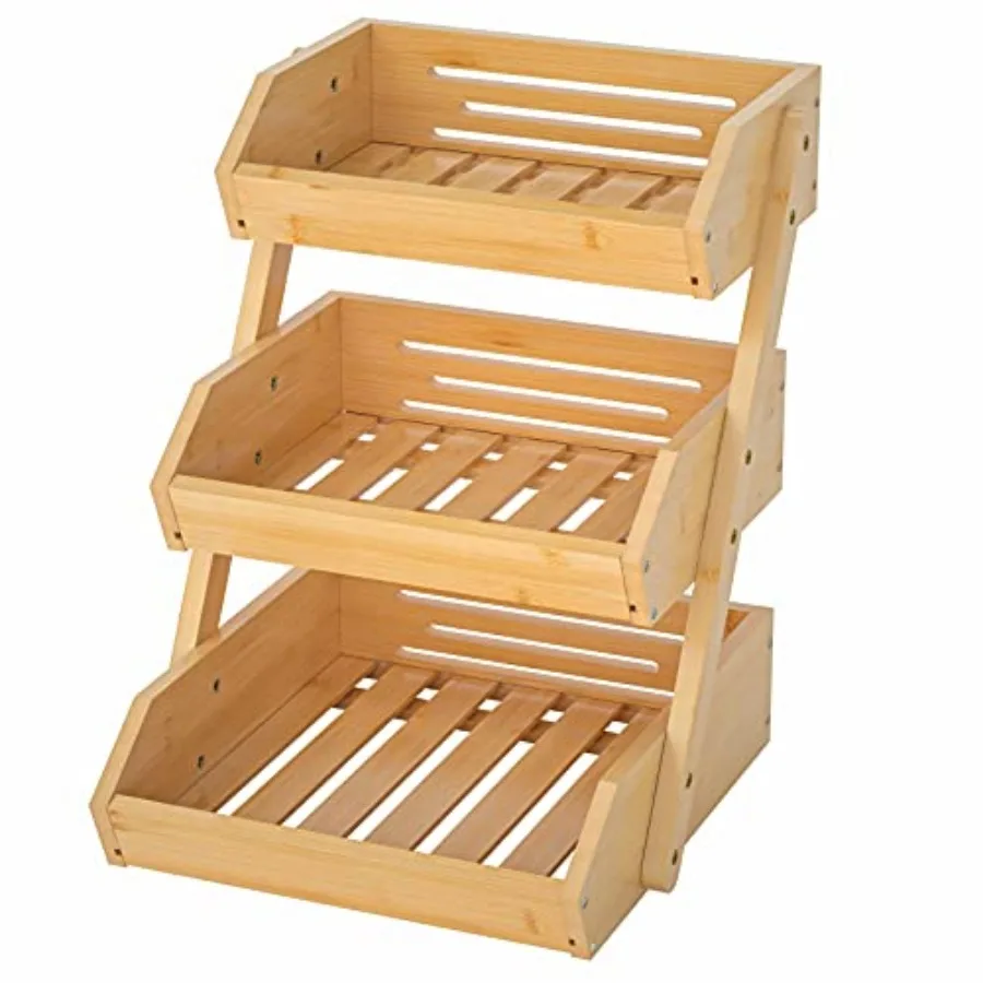 Fruit Basket, Fruit Organizer for Kitchen Counter, Vegetable Storage Stand, 15 mm Thickness Self-assembly
Fruit Basket, Fruit Organizer for Kitchen Counter, Vegetable Storage Stand, 15 mm Thickness Self-assembly