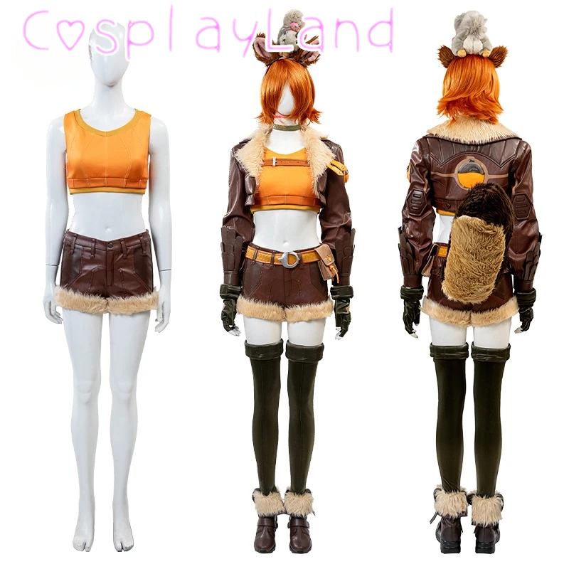 Game Rivals Squirrel Cosplay Doreen Green Costume Leather Coat Shorts Accessories Outfit Halloween Comic Con Suit Custom Made
Game Rivals Squirrel Cosplay Doreen Green Costume Leather Coat Shorts Accessories Outfit Halloween Comic Con Suit Custom Made