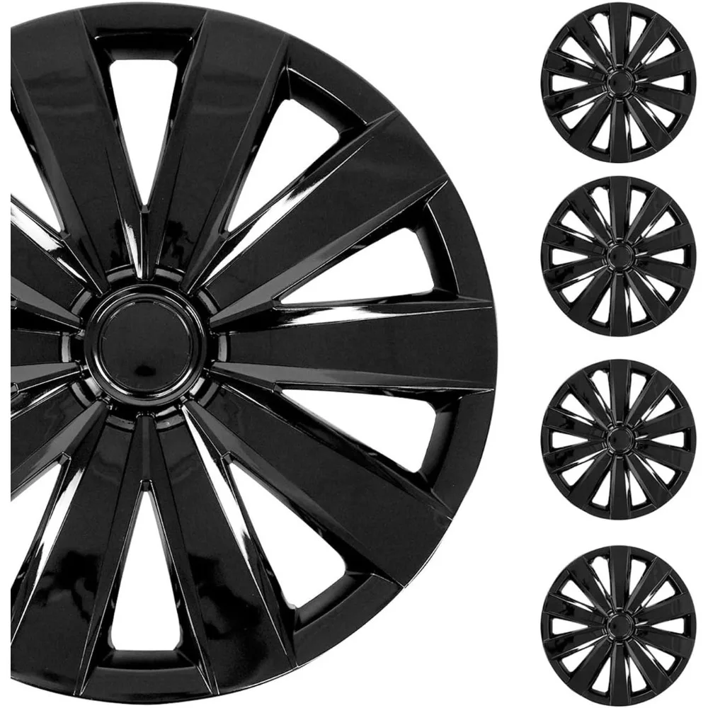 - ABS Black Hub Caps 16 Inch Set of 4, Tapas para Rines 16, Premium Wheel Covers 16 Inch, R16 Rim Cover Set, Snap On Durable Ca
- ABS Black Hub Caps 16 Inch Set of 4, Tapas para Rines 16, Premium Wheel Covers 16 Inch, R16 Rim Cover Set, Snap On Durable Ca