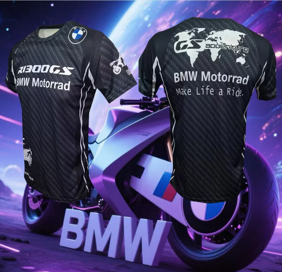Лето 2022, BMW R1300GS, мотоциклетная мужская быстросохнущая футболка, велосипедный костюм, гоночный костюм с коротким рукавом, повседневная дышащая мода Y2K 
Лето 2022, BMW R1300GS, мотоциклетная мужская быстросохнущая футболка, велосипедный костюм, гоночный костюм с коротким рукавом, повседневная дышащая мода Y2K
