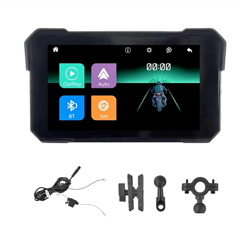 5-дюймовый мотоциклетный портативный GPS-навигатор с беспроводным Carplay Android Auto IP68 водонепроницаемый дисплей Bluetooth
5-дюймовый мотоциклетный портативный GPS-навигатор с беспроводным Carplay Android Auto IP68 водонепроницаемый дисплей Bluetooth