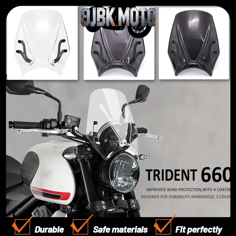 【Perfect fit】For Trident 660 2021-22 New Motorcycle Accessories Windshield Wind Deflector Windscreen Fairing Baffle Cover
【Perfect fit】For Trident 660 2021-22 New Motorcycle Accessories Windshield Wind Deflector Windscreen Fairing Baffle Cover