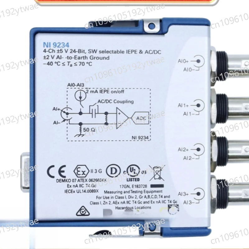 NI 9234 779680-01 C Series 4CH 51.2kS/s/ch Sound Vibration Input Module Original
NI 9234 779680-01 C Series 4CH 51.2kS/s/ch Sound Vibration Input Module Original