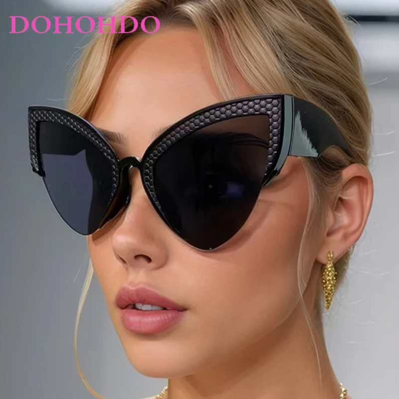 Oversized Cat Eye Half Frame Women Sunglasses Trendy Luxury Design Punk Sunglass Men Outdoor Driving Travel Eyewear Ladies UV400
Oversized Cat Eye Half Frame Women Sunglasses Trendy Luxury Design Punk Sunglass Men Outdoor Driving Travel Eyewear Ladies UV400