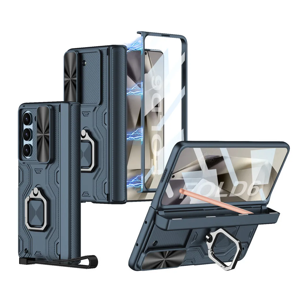 Универсальный чехол с магнитными петлями для Samsung Galaxy Z Fold 6 ZFold6, держатель с кольцом-подставкой, полная защита камеры
Универсальный чехол с магнитными петлями для Samsung Galaxy Z Fold 6 ZFold6, держатель с кольцом-подставкой, полная защита камеры