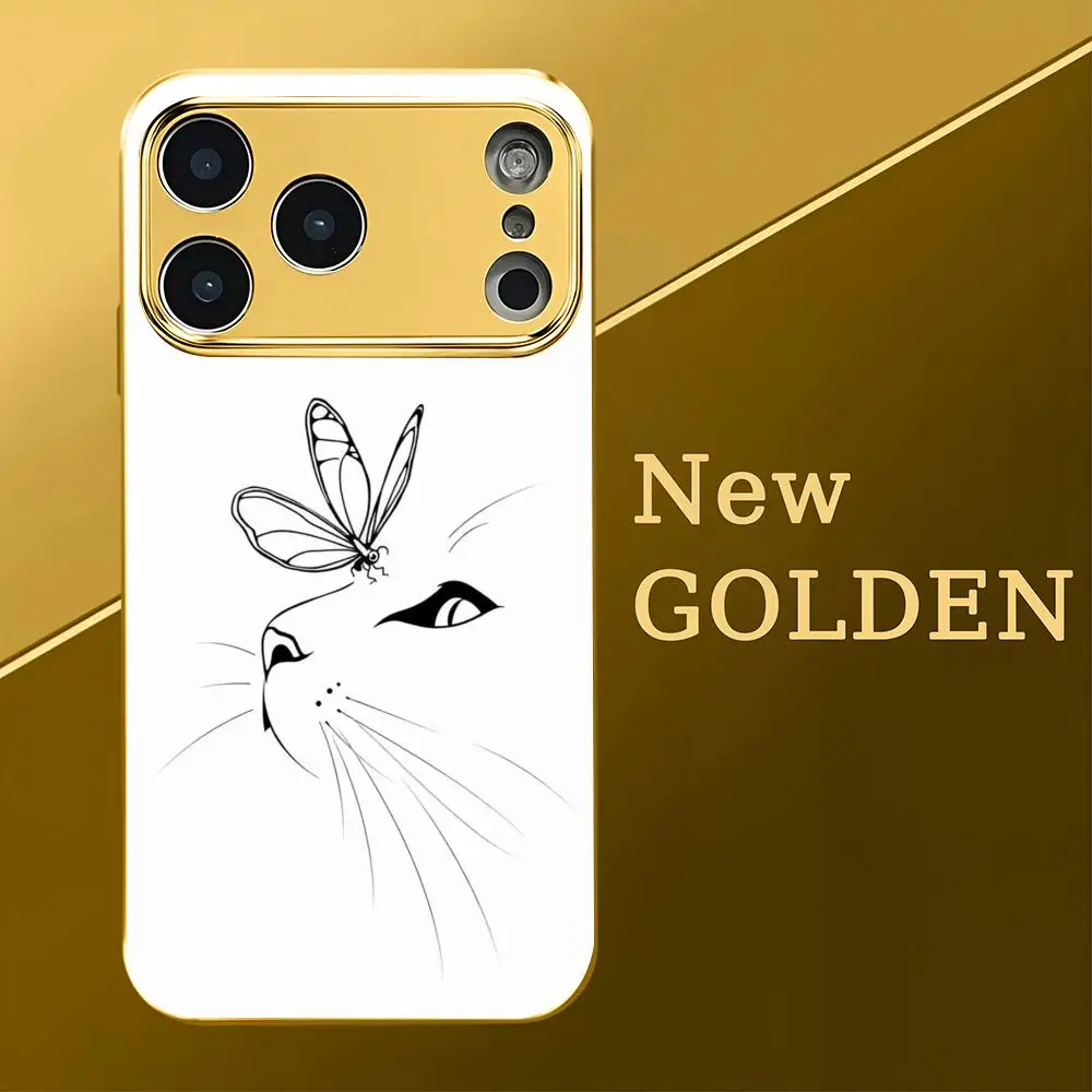 Cat Sketch Phone Case Camera protection for iPhone 17/15/16/14/13/12/11 Pro Max, shockproof frame plated glass phone case
Cat Sketch Phone Case Camera protection for iPhone 17/15/16/14/13/12/11 Pro Max, shockproof frame plated glass phone case