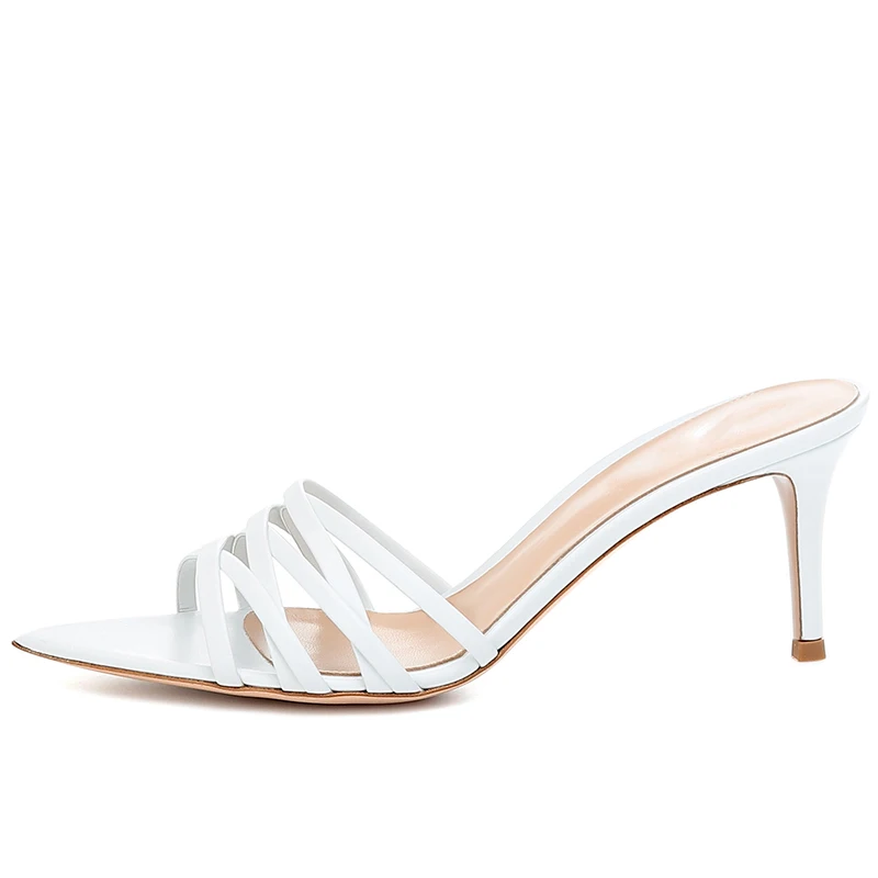 White Wedding Shoes Summer Sandals 2022 for Women Stiletto High Heel Mules Sandals Ladies Pointed Toe Black Heels Party Shoes
White Wedding Shoes Summer Sandals 2022 for Women Stiletto High Heel Mules Sandals Ladies Pointed Toe Black Heels Party Shoes
