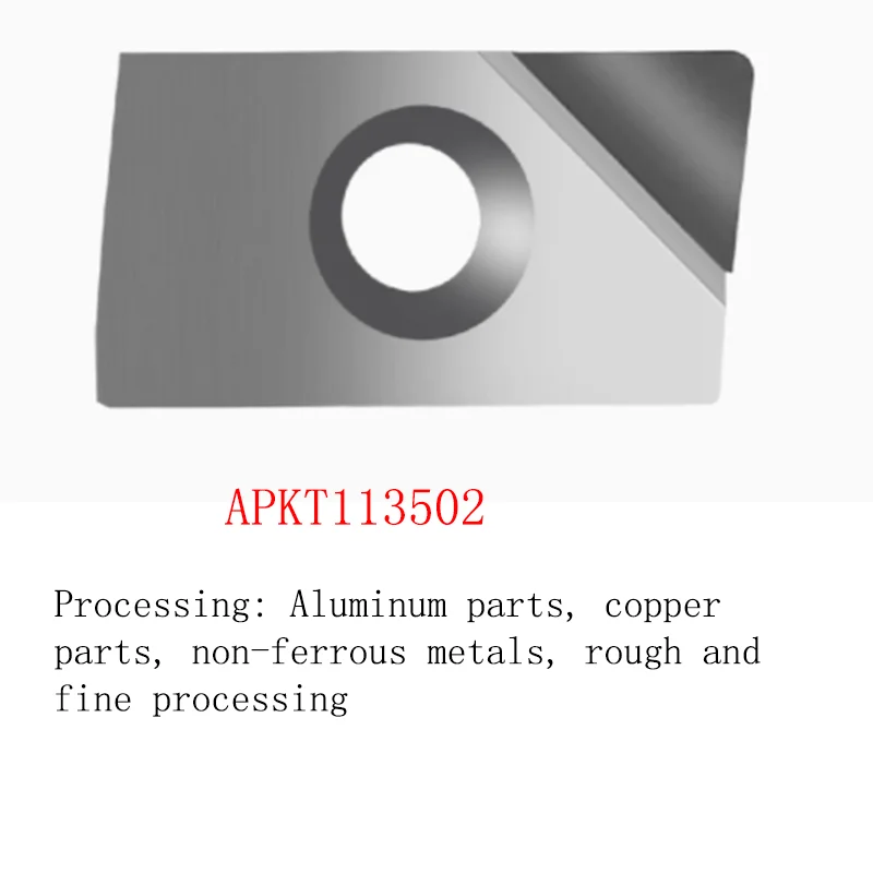 YRFL 5PCS PCD Diamond CNC Inserts APKT 1604 DCGT 11T304 Copper Aluminum High Gloss Insert Cutter
YRFL 5PCS PCD Diamond CNC Inserts APKT 1604 DCGT 11T304 Copper Aluminum High Gloss Insert Cutter