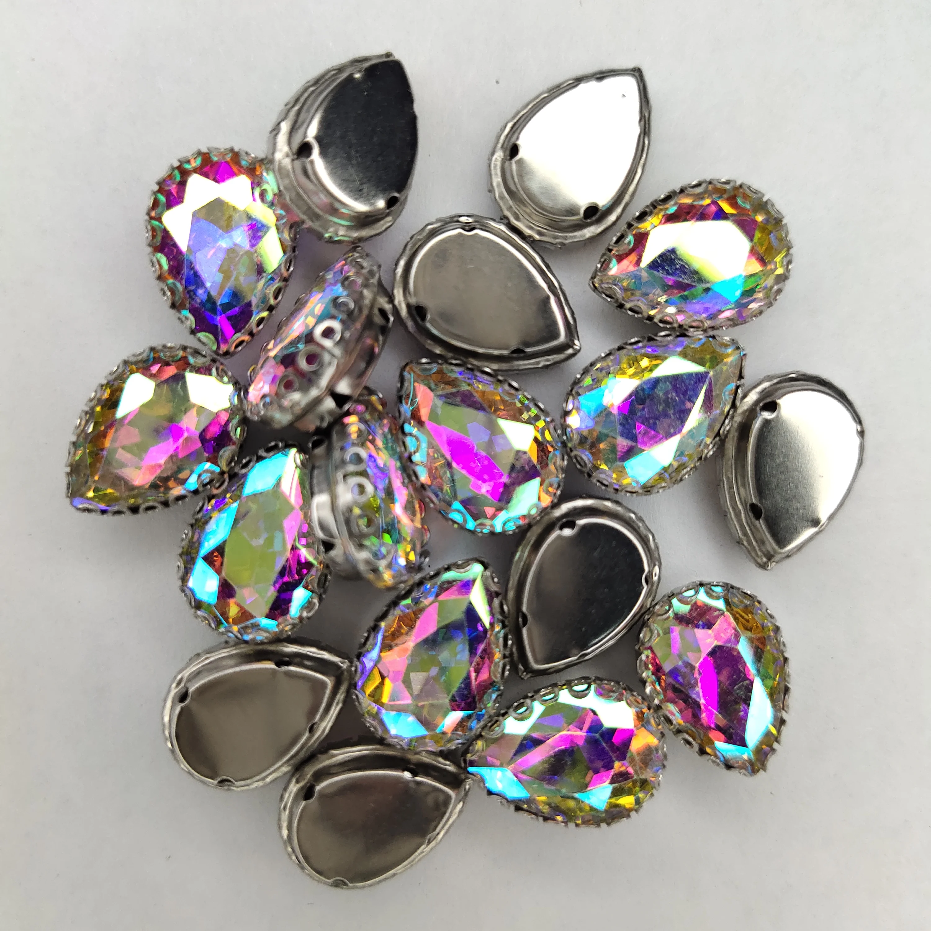 10*14mm 20Pcs/Bag Teardrop Glass Crystal Pointback Claw Setting Rim Rhinestones For Clothing Decorations
10*14mm 20Pcs/Bag Teardrop Glass Crystal Pointback Claw Setting Rim Rhinestones For Clothing Decorations