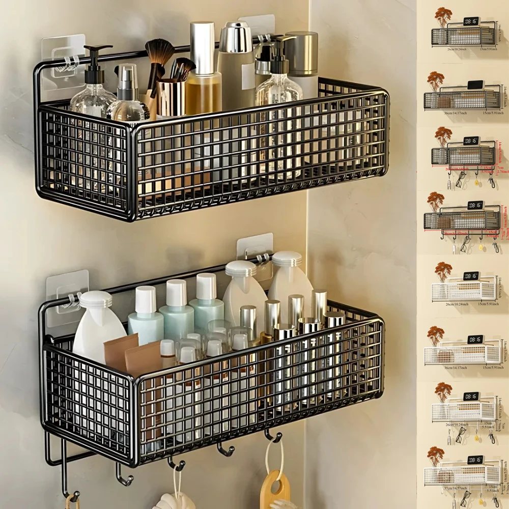 Bilayer Bathroom Grid Shelf Suspension Type Bathroom Organizer Shampoo Shower Gel Kitchen Makeup Storage Bathroom Accessories
Bilayer Bathroom Grid Shelf Suspension Type Bathroom Organizer Shampoo Shower Gel Kitchen Makeup Storage Bathroom Accessories