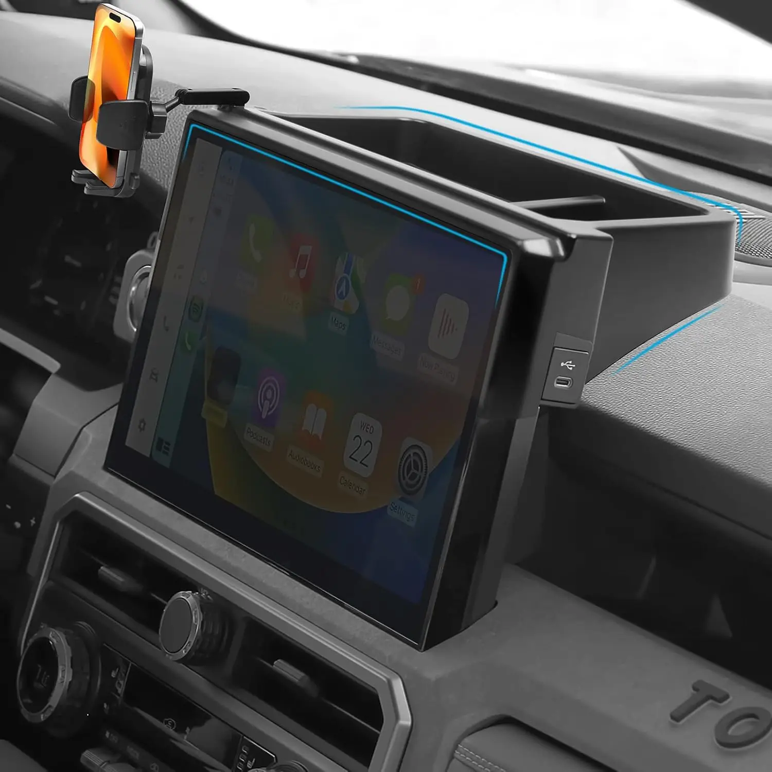 Car Phone Holder & Dashboard Tray Organizer Compatible for Toyota 2024-2026 Tacoma & 2025 2026 4Runner Accessories Not fit 8" S
Car Phone Holder & Dashboard Tray Organizer Compatible for Toyota 2024-2026 Tacoma & 2025 2026 4Runner Accessories Not fit 8" S