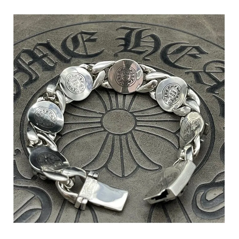 Trendy Punk Hip-hop Six-element Bracelets for Men and Women's Men's Hand Ornaments Thai Silver Retro Distressed Adjustable Witho
Trendy Punk Hip-hop Six-element Bracelets for Men and Women's Men's Hand Ornaments Thai Silver Retro Distressed Adjustable Witho