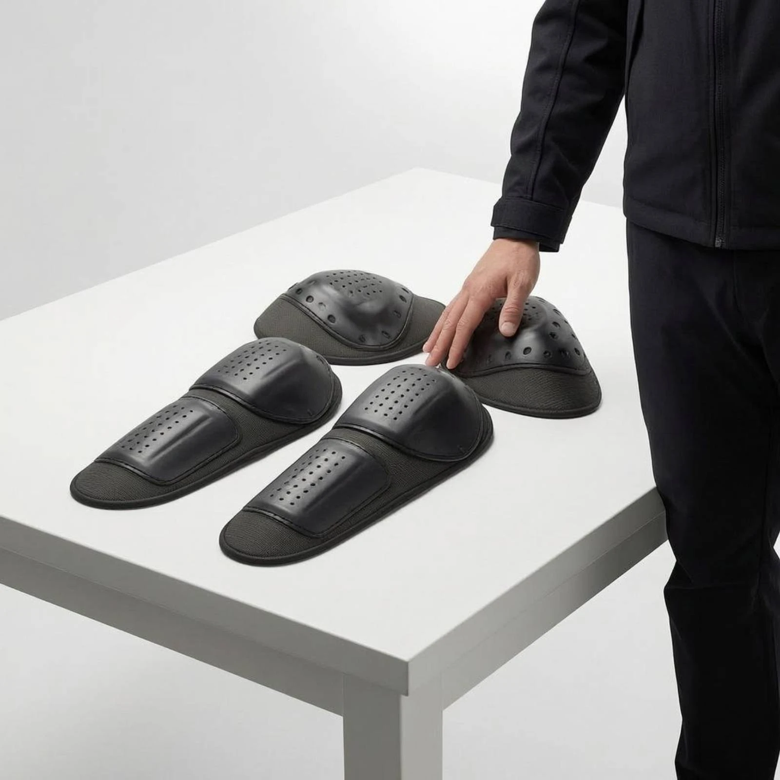 4 Pieces Motorcycle Elbow Pads Perforated Motorcycle Shoulder Pads Riding Gear Textured Backing Stitched Edging
4 Pieces Motorcycle Elbow Pads Perforated Motorcycle Shoulder Pads Riding Gear Textured Backing Stitched Edging