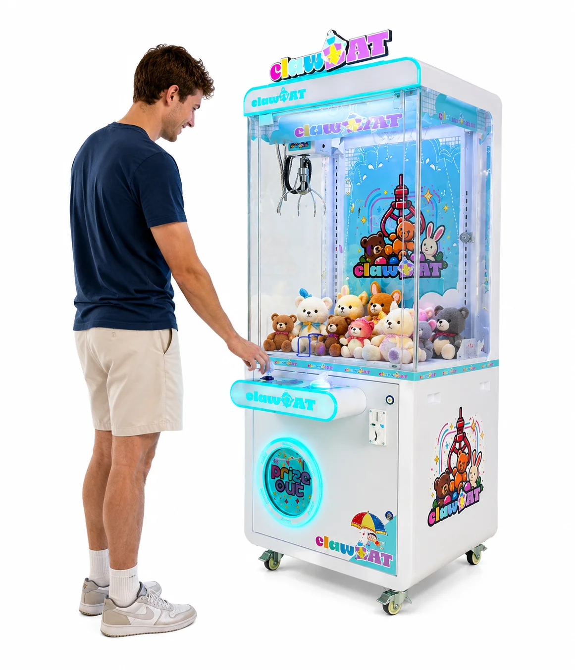 Modern Commercial Claw Machine With Card Reader For Kids Fun Center And High Traffic Amusement Play Areas
Modern Commercial Claw Machine With Card Reader For Kids Fun Center And High Traffic Amusement Play Areas
