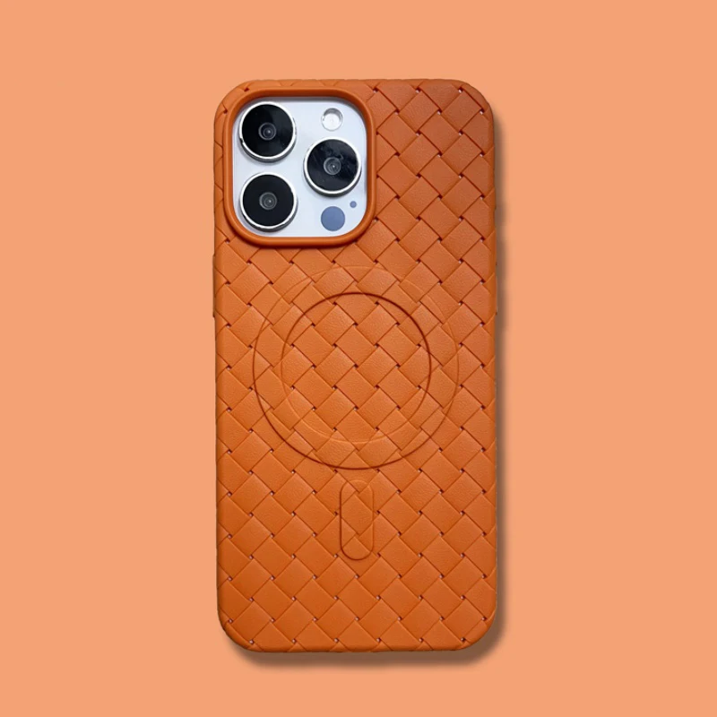 Luxury Woven Wireless Charging Case for iPhone 13-16 Pro Max | Ultra-Slim Shockproof Soft Cover with MagSafe Stylish Design
Luxury Woven Wireless Charging Case for iPhone 13-16 Pro Max | Ultra-Slim Shockproof Soft Cover with MagSafe Stylish Design