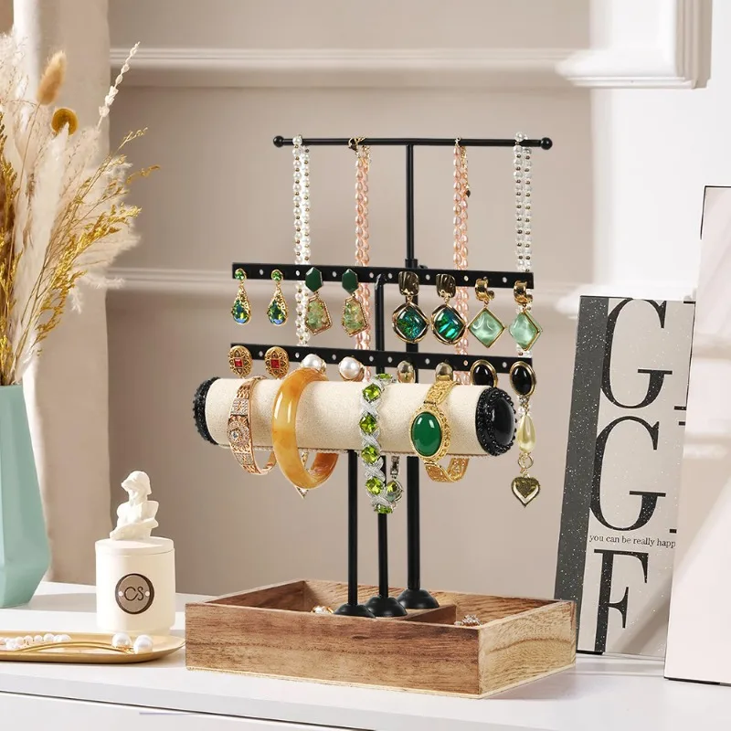 Металлическая подставка для ювелирных изделий, роскошный деревянный браслет, лоток для хранения ожерелья, кольца, серьги, полка для дисплея, органайзер для ювелирных изделий, витрина, реквизит
Металлическая подставка для ювелирных изделий, роскошный деревянный браслет, лоток для хранения ожерелья, кольца, серьги, полка для дисплея, органайзер для ювелирных изделий, витрина, реквизит