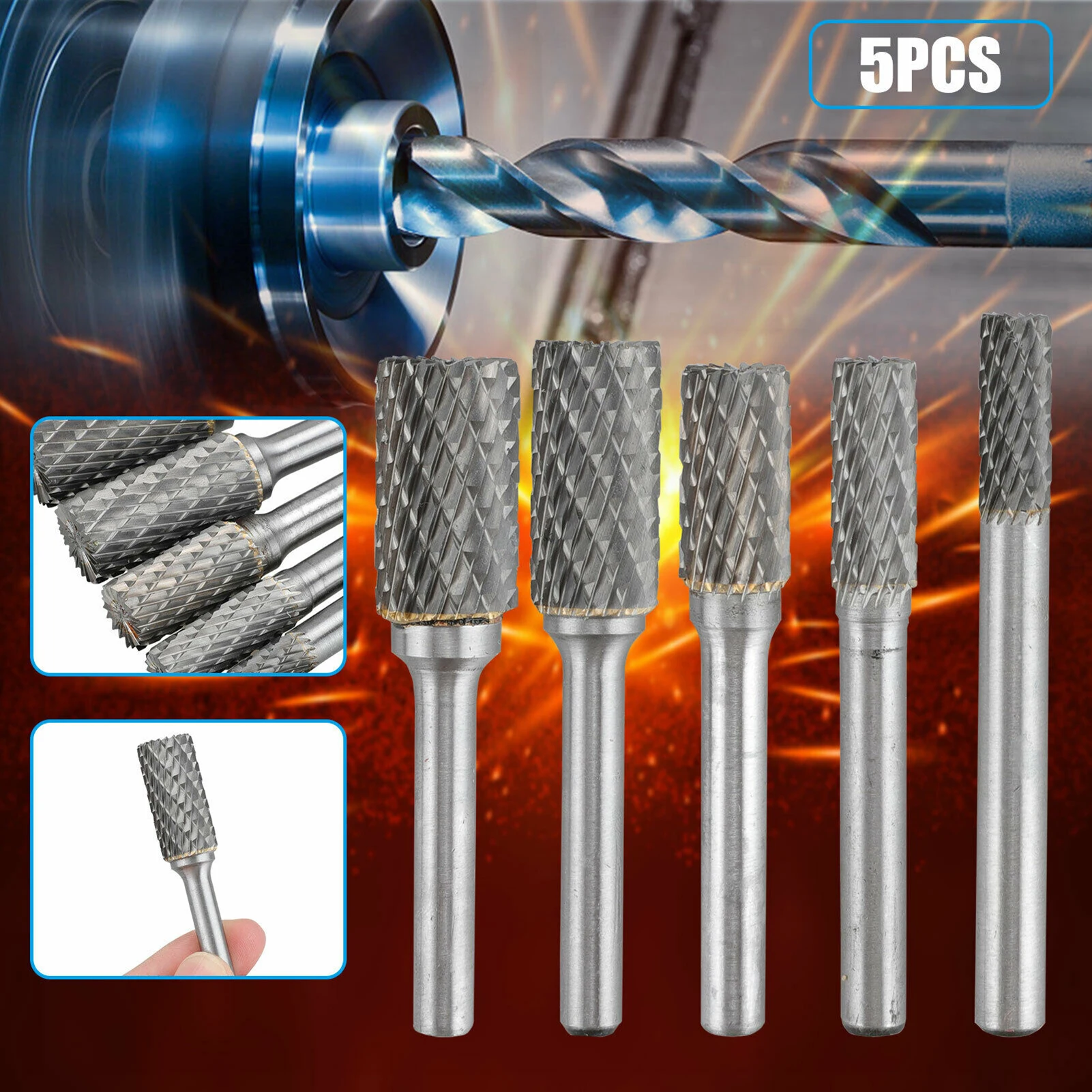 1/4 Inch Double Cut Tungsten Carbide Burr Die Grinder Shank Bit Set Double Cut Burr Bit
1/4 Inch Double Cut Tungsten Carbide Burr Die Grinder Shank Bit Set Double Cut Burr Bit