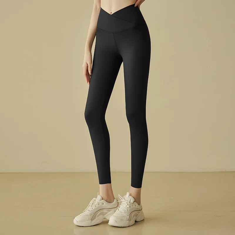 Cross Waist Nude Yoga Pants Women High Waisted Lift Hip Tight Running Exercise Fitness Pants Shark Pants Trousers Gym
Cross Waist Nude Yoga Pants Women High Waisted Lift Hip Tight Running Exercise Fitness Pants Shark Pants Trousers Gym