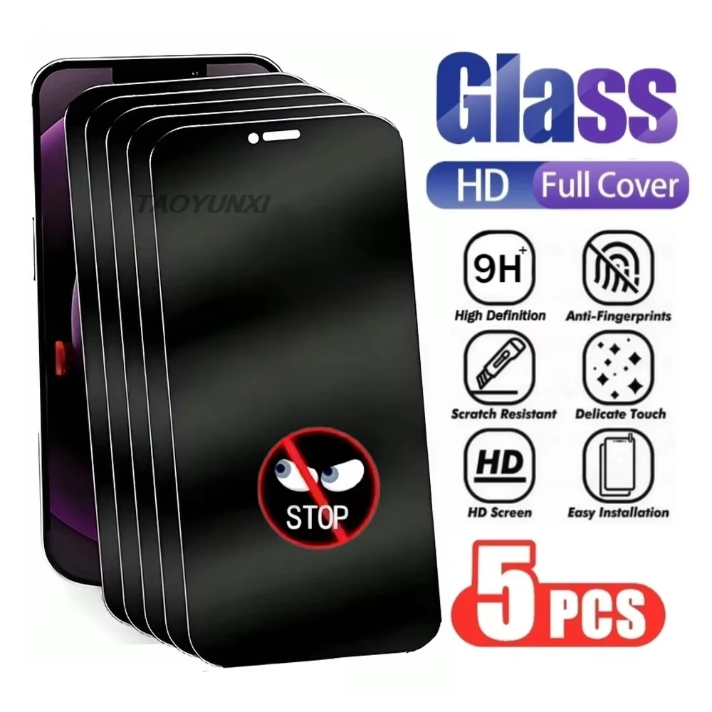 1-5pcs Anti Spy Tempered Glass for iPhone 17 16 15 Pro Max 16 14 15 Plus Screen Protector for iPhone 14 13 12 17 Air XR XS Max
1-5pcs Anti Spy Tempered Glass for iPhone 17 16 15 Pro Max 16 14 15 Plus Screen Protector for iPhone 14 13 12 17 Air XR XS Max