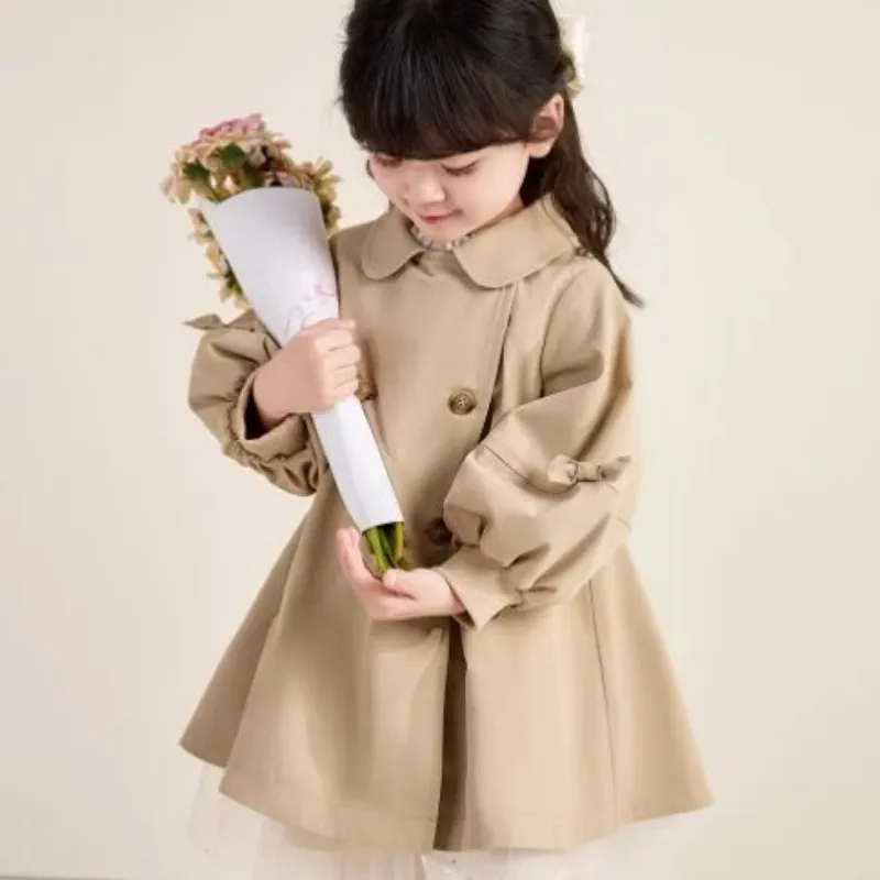 Girl's coat Spring and Autumn new style children's baby sweet and fashionable western-style windbreaker top
Girl's coat Spring and Autumn new style children's baby sweet and fashionable western-style windbreaker top