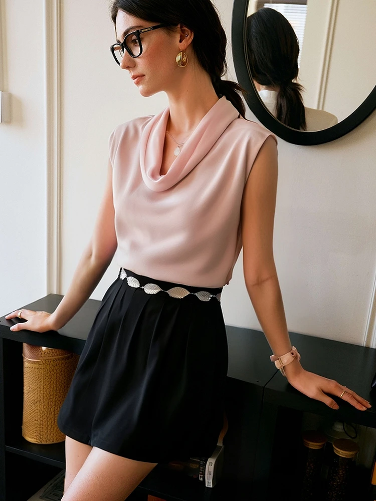 OLrain Summer Pink Blouse Woman Elegant Sleeveless Chiffon Tops 2025 Simple Office Ladies Blouses Women's Clothing O57XX98698
OLrain Summer Pink Blouse Woman Elegant Sleeveless Chiffon Tops 2025 Simple Office Ladies Blouses Women's Clothing O57XX98698