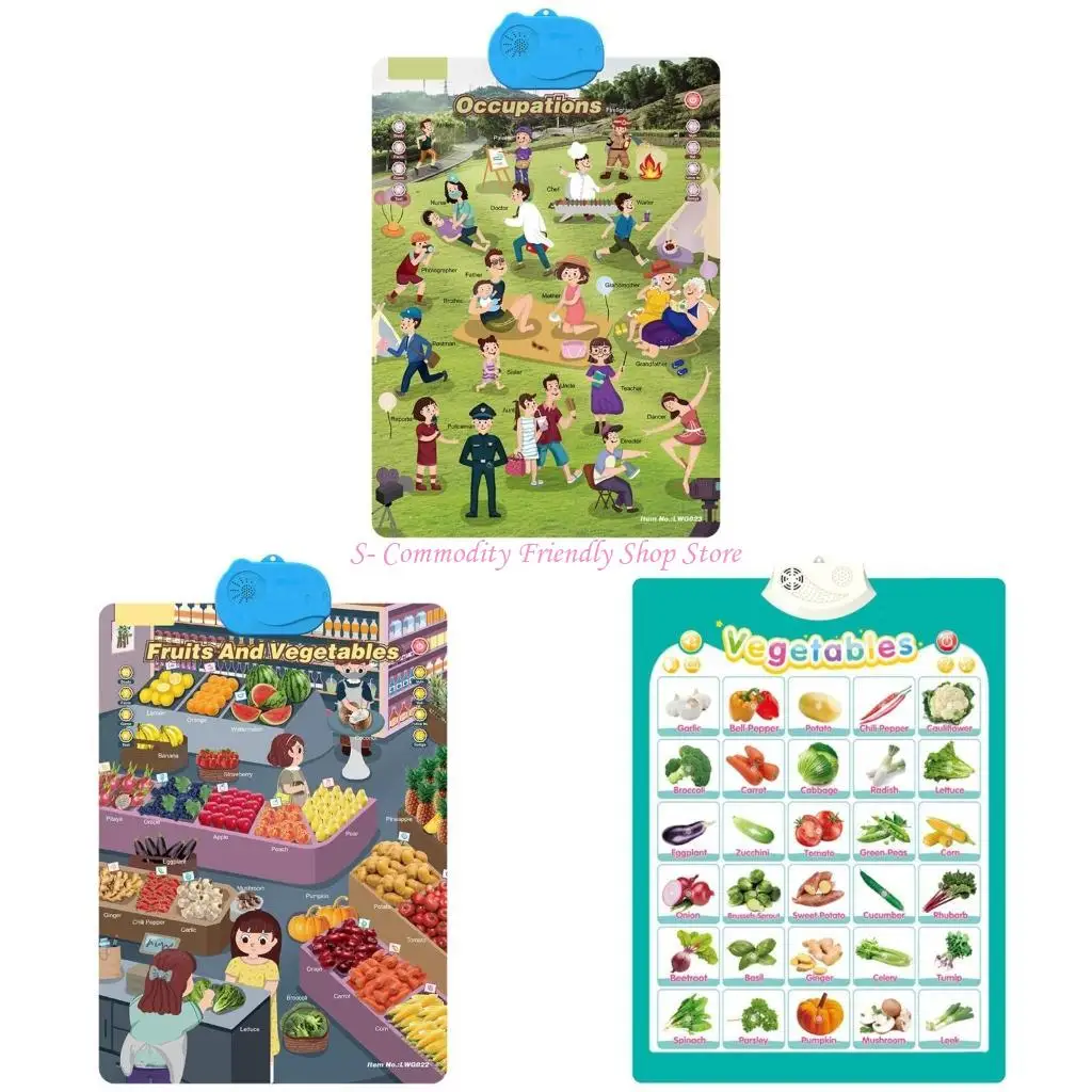 85AE Interactive Talking Wall Chart Toy For Kids Educational ABC Letter Cognitive Toy
85AE Interactive Talking Wall Chart Toy For Kids Educational ABC Letter Cognitive Toy