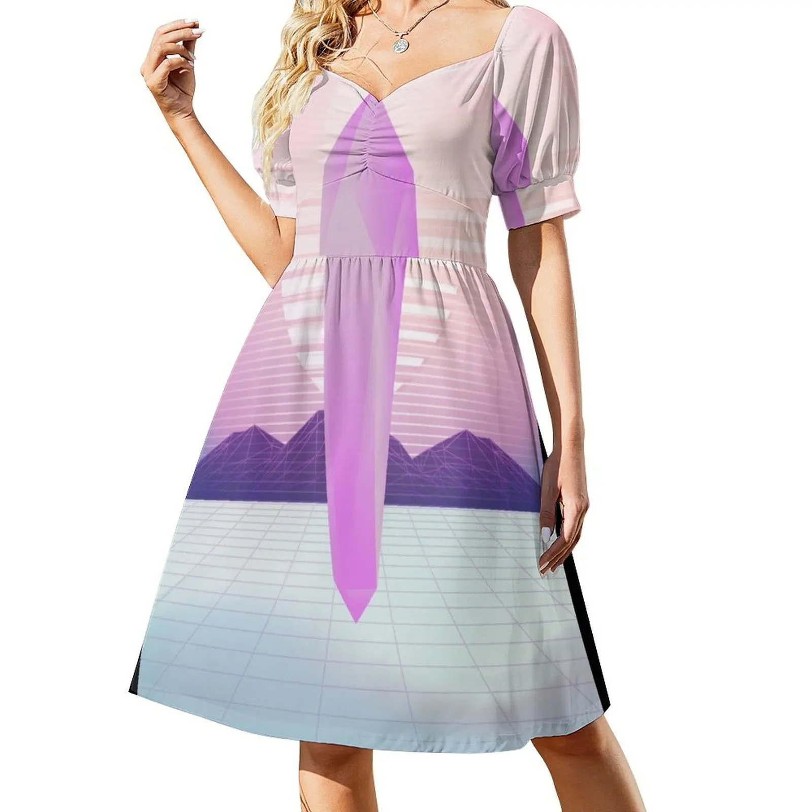 Vaporware Crystal Short-Sleeved Dress Summer women's clothing women dress evening dress ladies beach
Vaporware Crystal Short-Sleeved Dress Summer women's clothing women dress evening dress ladies beach