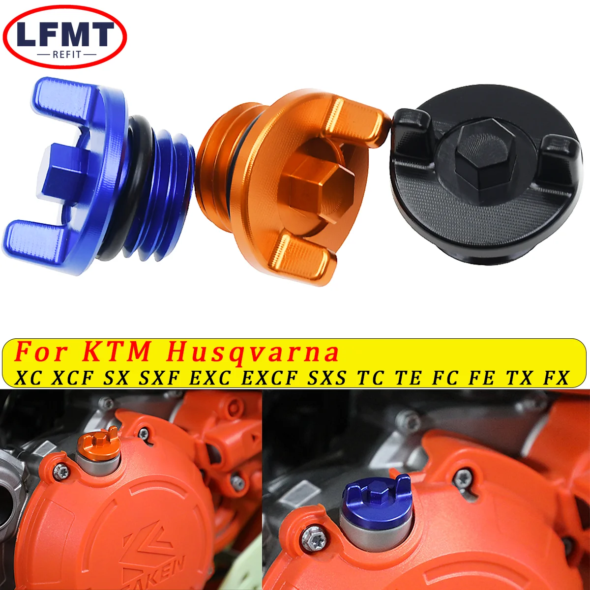 CNC Engine Oil Filler Plug Cap Cover For KTM 125 250 300 530 EXC EXC-F XC XCF XCW XCF-W XC-W Six Days MXC MXC-G SX SXF 690 790
CNC Engine Oil Filler Plug Cap Cover For KTM 125 250 300 530 EXC EXC-F XC XCF XCW XCF-W XC-W Six Days MXC MXC-G SX SXF 690 790