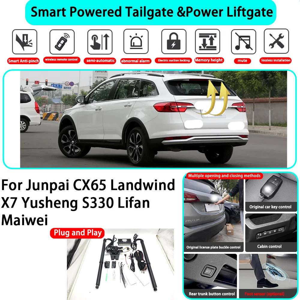 for Junpai CX65 Landwind X7 Yusheng S330 Lifan Maiwei OEM Smart Automatic Powered Tailgate Electric Power Tailgate Lift Kit
for Junpai CX65 Landwind X7 Yusheng S330 Lifan Maiwei OEM Smart Automatic Powered Tailgate Electric Power Tailgate Lift Kit 