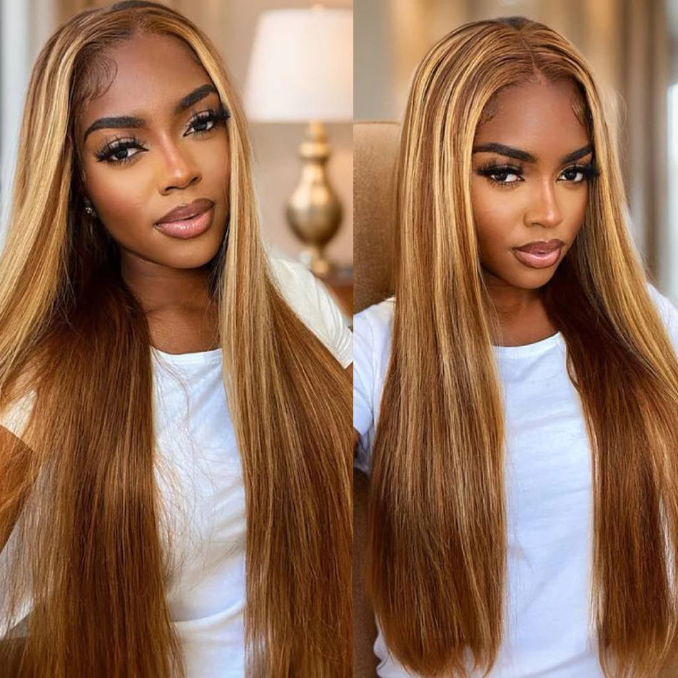 180% P4/27 Highlight Colored Wigs Lace Front Human Hair Wigs Brazilian Bone Straight Remy HD Lace Frontal Wig For Black Women
180% P4/27 Highlight Colored Wigs Lace Front Human Hair Wigs Brazilian Bone Straight Remy HD Lace Frontal Wig For Black Women