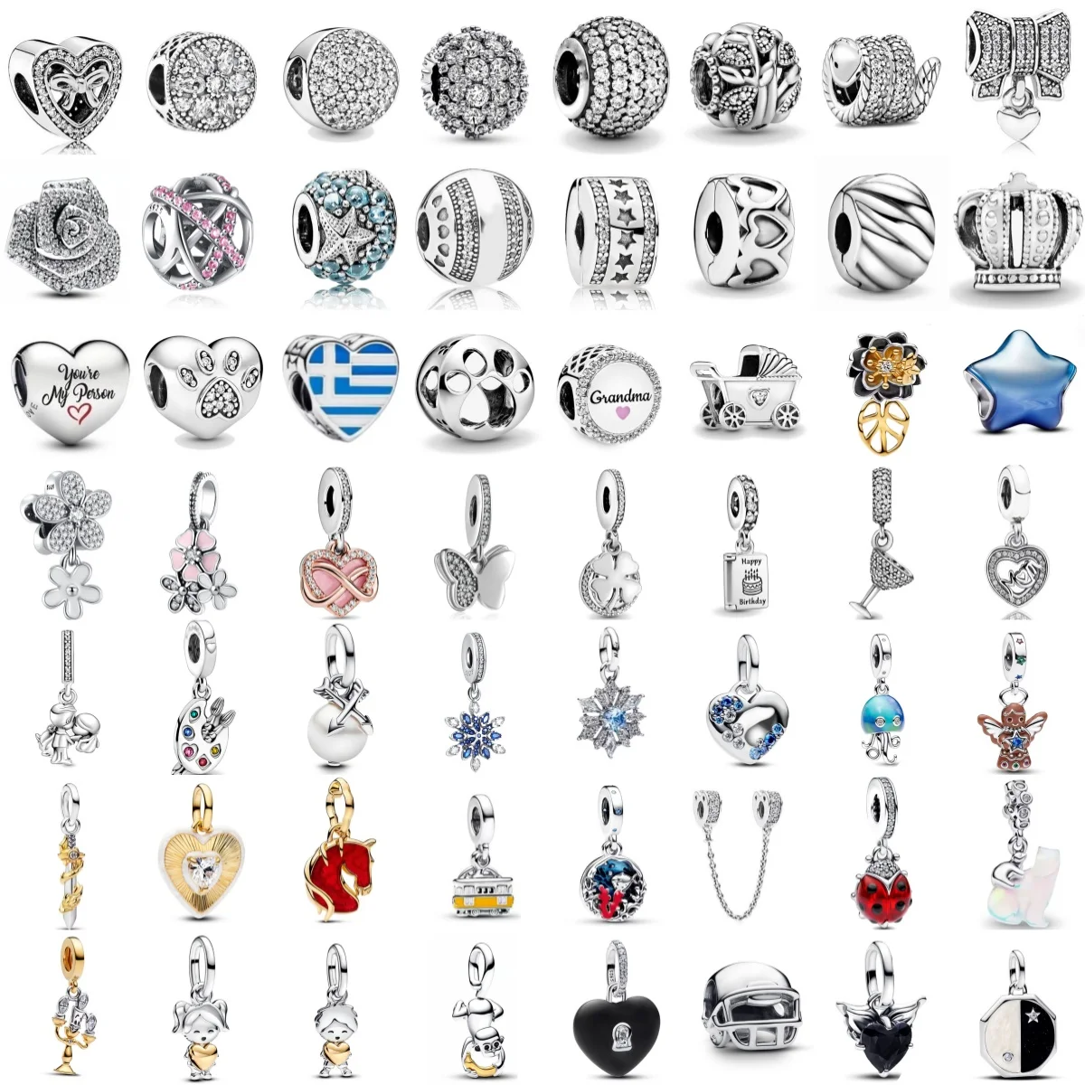 2026 Fashion 925 Silver Bead Matching European Bracelet Butterfly Jellyfish Rose Love Pendant Women's Mother's Day Gift
2026 Fashion 925 Silver Bead Matching European Bracelet Butterfly Jellyfish Rose Love Pendant Women's Mother's Day Gift