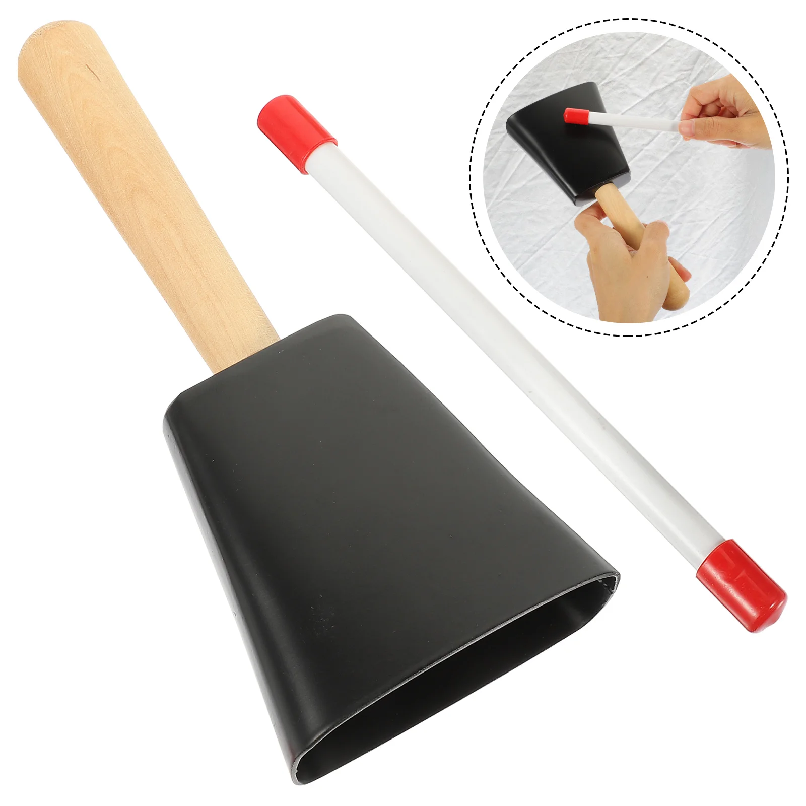 Cow Bell Kids Toy Cowbell Instrument Metal Football for Drum Supplies Musical Instruments
Cow Bell Kids Toy Cowbell Instrument Metal Football for Drum Supplies Musical Instruments