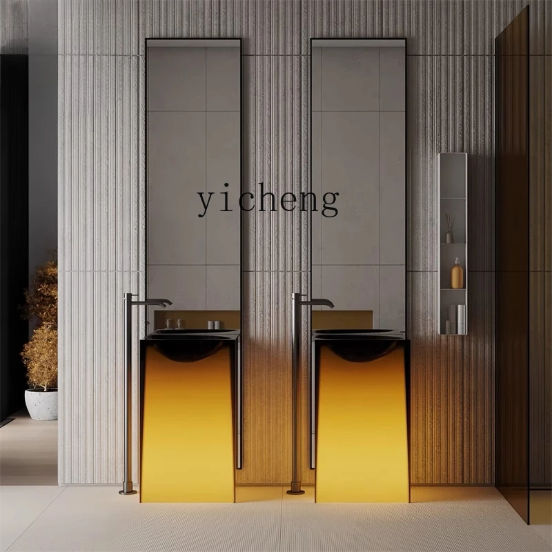 TQH luminous integrated hand wash basin washbasin floor-to-ceiling bathroom cabinet column basin
TQH luminous integrated hand wash basin washbasin floor-to-ceiling bathroom cabinet column basin