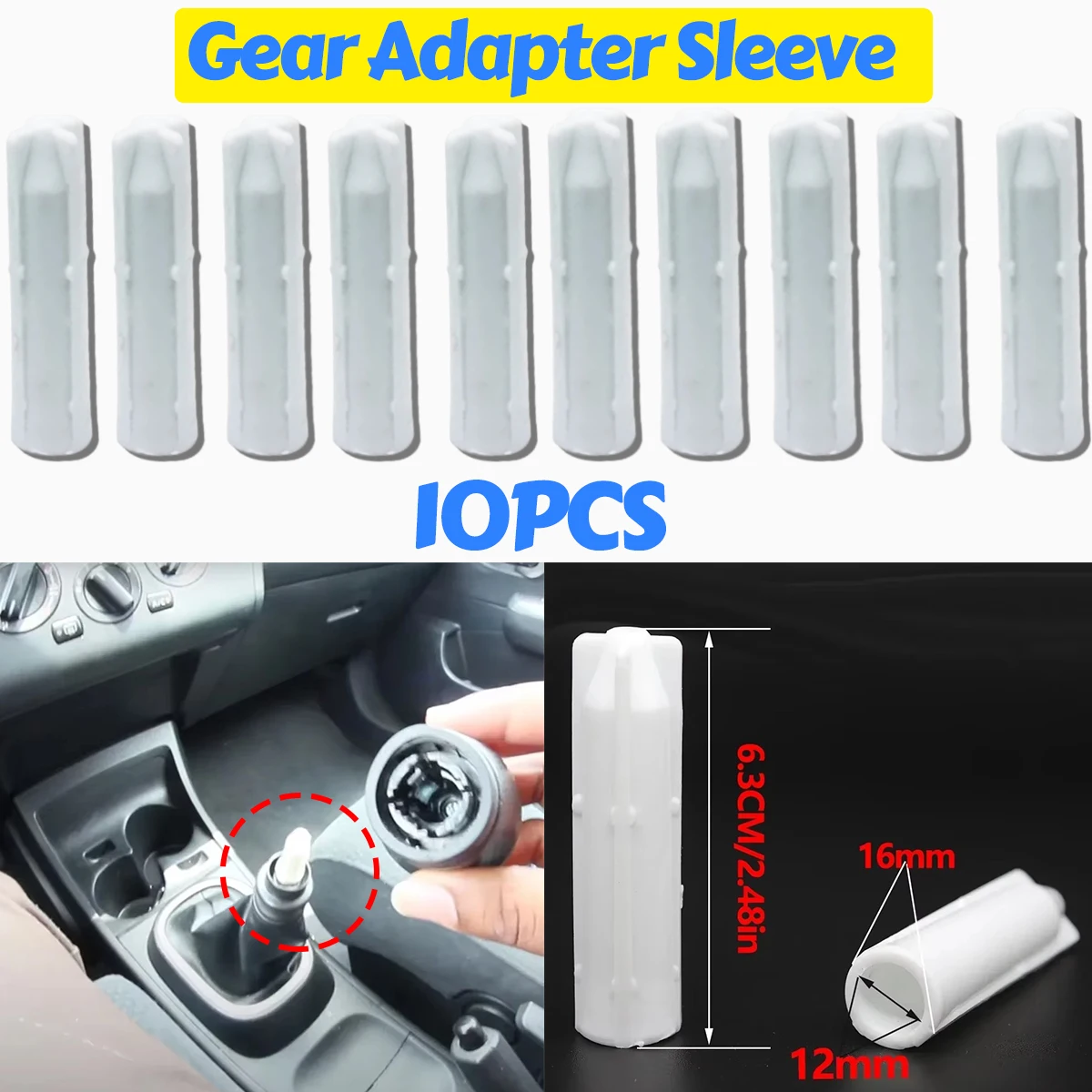 10pcs Gear Shift Knob Thread Adapter for Suzuki Swift 2004-2010 Stick Rod Lever Pen Inner Sleeve T Type Spare Parts Accessories
10pcs Gear Shift Knob Thread Adapter for Suzuki Swift 2004-2010 Stick Rod Lever Pen Inner Sleeve T Type Spare Parts Accessories