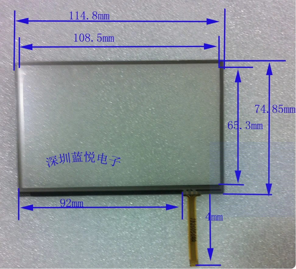 5-inch touch screen 115 * 75 navigation touch digital touch resistance touch screen
5-inch touch screen 115 * 75 navigation touch digital touch resistance touch screen