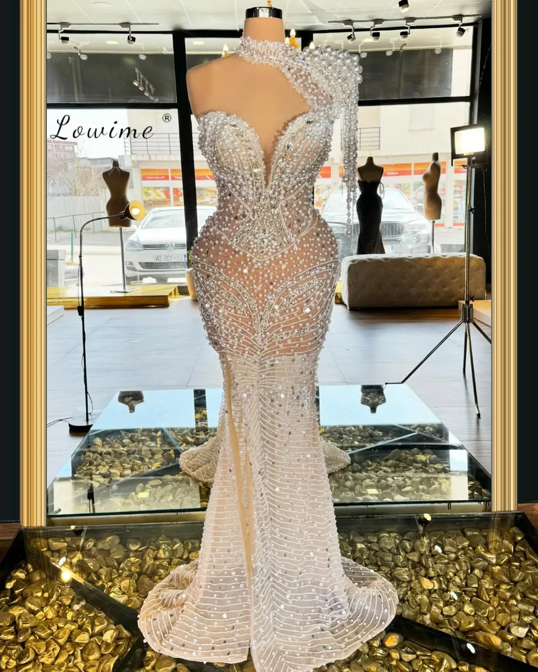Heavy Pearl Tassel Evening Dresses Wedding Party Dress Dubai Couture Women Tulle Prom Gowns
Heavy Pearl Tassel Evening Dresses Wedding Party Dress Dubai Couture Women Tulle Prom Gowns