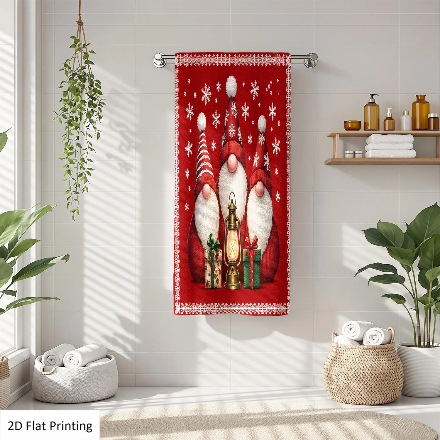 1Pc Christmas Gnomes Lantern Gifts Red Background Bathroom Hand Towel Bath Towel, Multiple Size Microfiber Polyester Towel, Unique Home Decorative Kitchen Towels, Festival Bathroom Accessories Decor, Quick Dry and Absorbent
1Pc Christmas Gnomes Lantern Gifts Red Background Bathroom Hand Towel Bath Towel, Multiple Size Microfiber Polyester Towel, Unique Home Decorative Kitchen Towels, Festival Bathroom Accessories Decor, Quick Dry and Absorbent