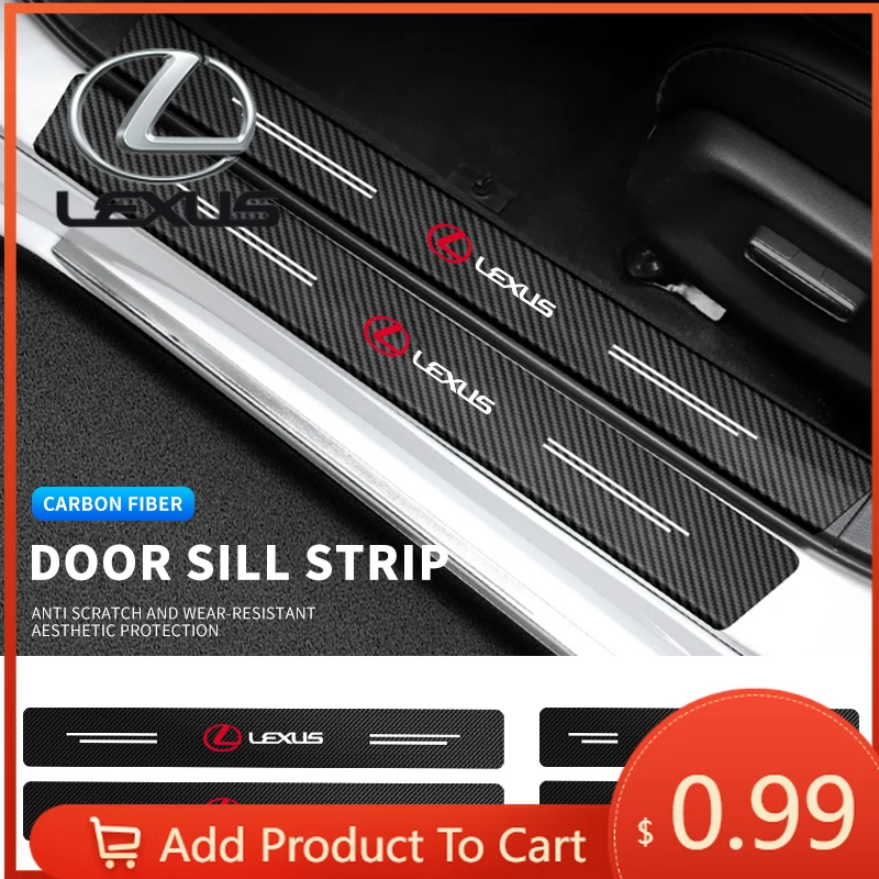 Interior Stickers 4Pcs Car Door Plate Carbon Fiber Threshold Protector Sticker Decals For Lexus ES300 RX330 RX300 GS300 IS250 IS
Interior Stickers 4Pcs Car Door Plate Carbon Fiber Threshold Protector Sticker Decals For Lexus ES300 RX330 RX300 GS300 IS250 IS