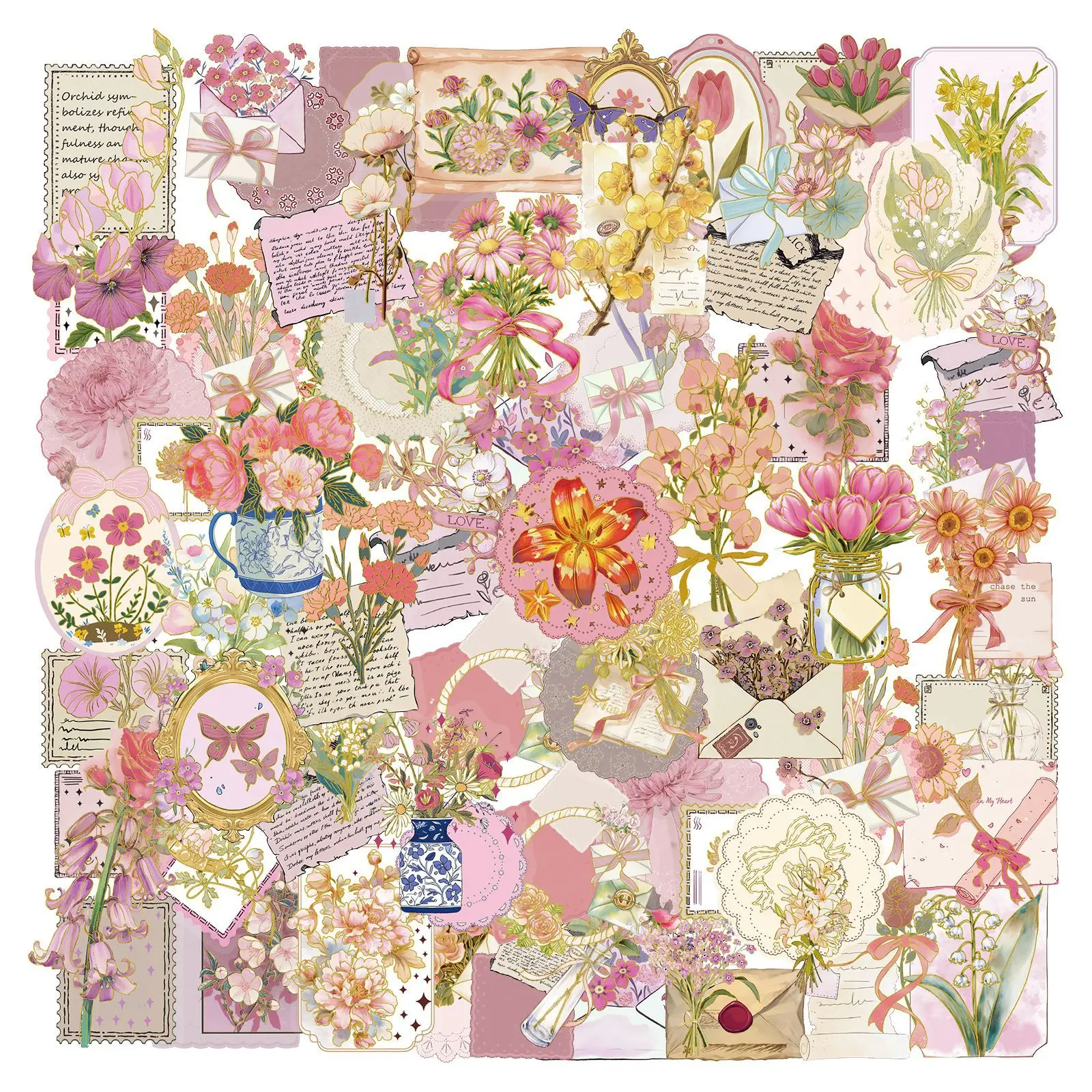 50 art flower bronzing pet account decorative sticker creative DIY water cup mobile phone case notebook sticker
50 art flower bronzing pet account decorative sticker creative DIY water cup mobile phone case notebook sticker