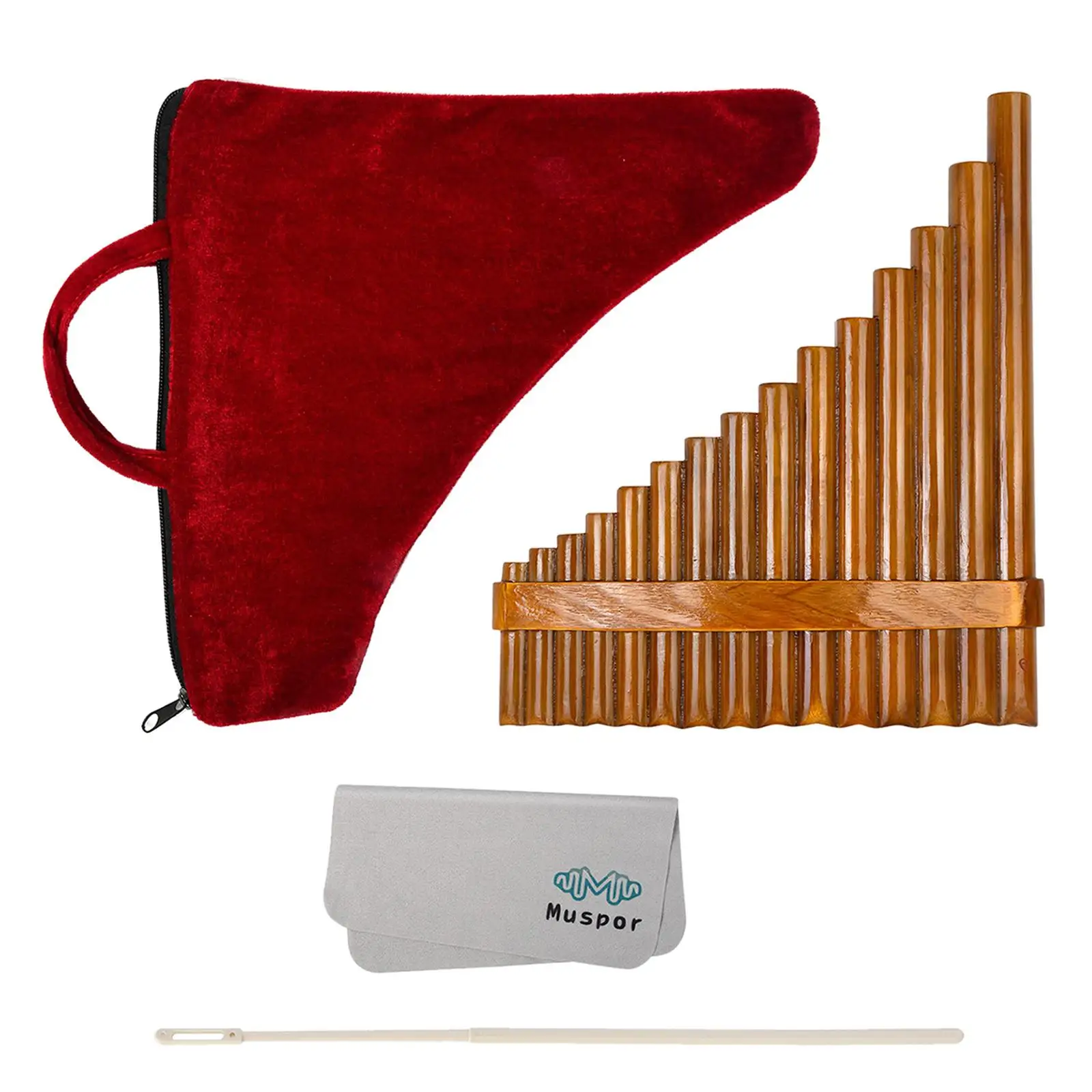 Bamboo Musical Instrument Pan Flute 15 Pipes Curved G Key Andean Wind Pipe for Novice Player Beginner
Bamboo Musical Instrument Pan Flute 15 Pipes Curved G Key Andean Wind Pipe for Novice Player Beginner