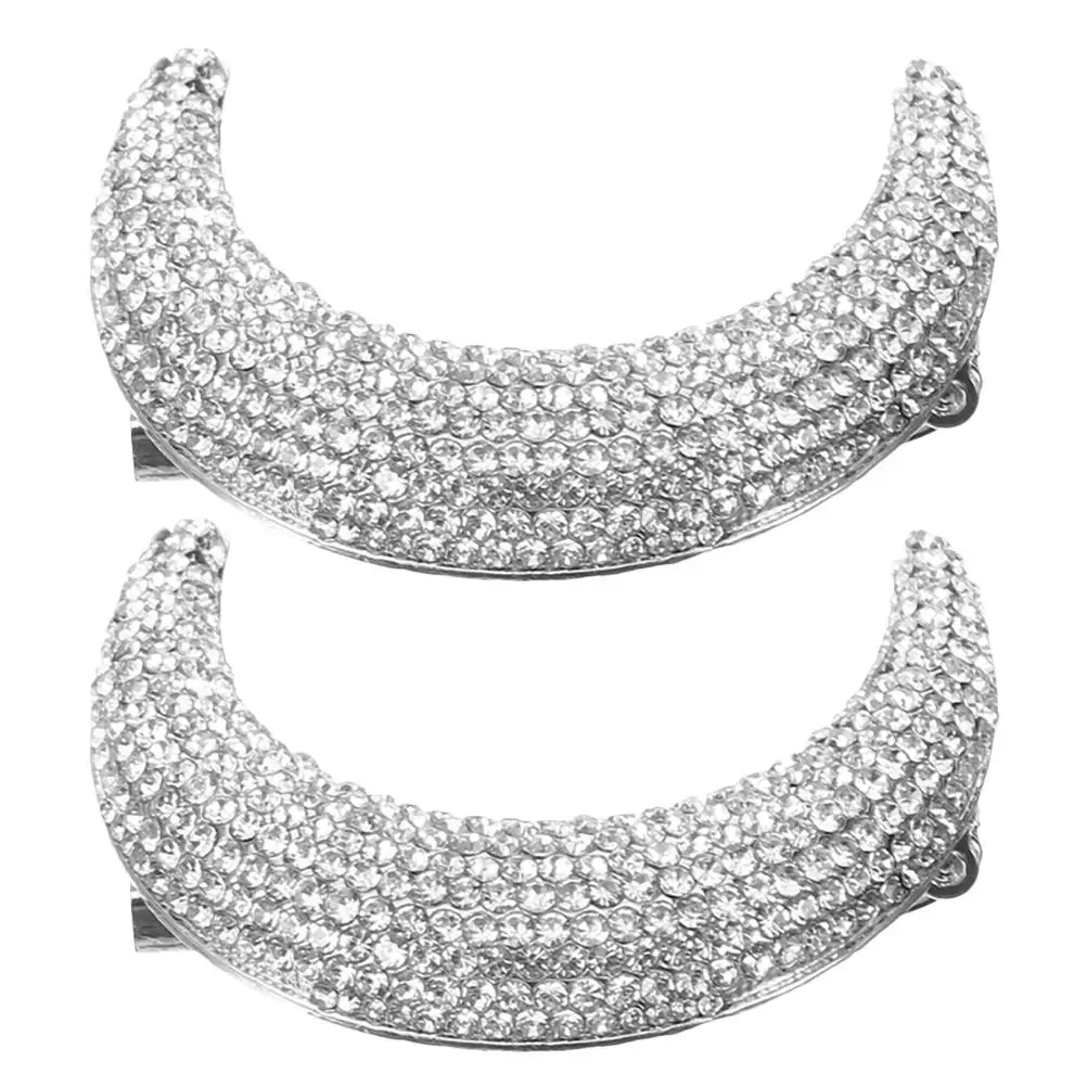 2 Pcs Anti Exposure Brooch Lightweight Moon Shaped Rhinestone Pin Women Clothes Lapel Decorative Pins Versatile Jewelry
2 Pcs Anti Exposure Brooch Lightweight Moon Shaped Rhinestone Pin Women Clothes Lapel Decorative Pins Versatile Jewelry