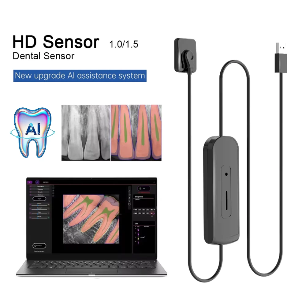 AI Diagnose Dental Sensor X-Ray Sensor Digital Intraoral System HD lmaging Fast Transmission Digital Sensor Dentistry Equipment
AI Diagnose Dental Sensor X-Ray Sensor Digital Intraoral System HD lmaging Fast Transmission Digital Sensor Dentistry Equipment