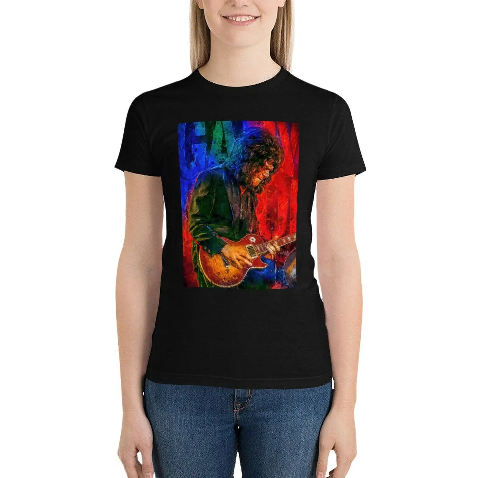 Gary Moore Tribute portrait art T-Shirt lady clothes funny workout shirts for Women loose fit
Gary Moore Tribute portrait art T-Shirt lady clothes funny workout shirts for Women loose fit