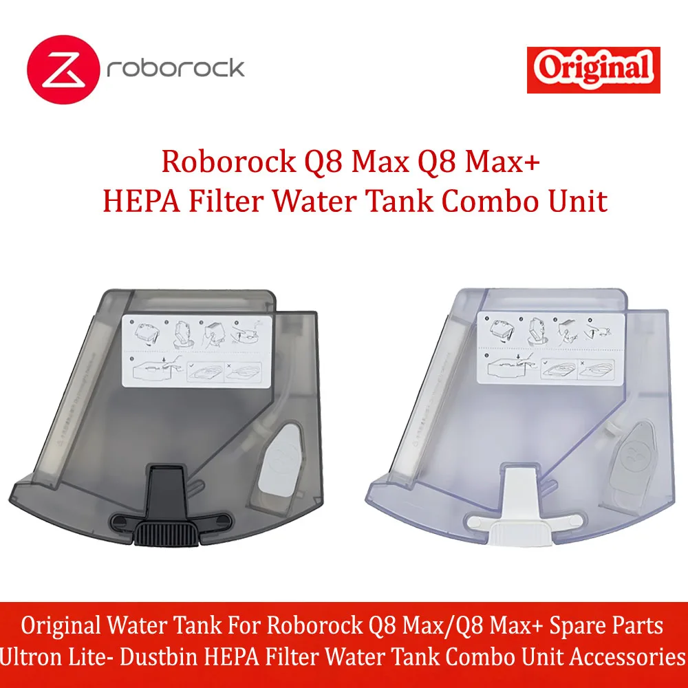 Original Water Tank For Roborock Q8 Max/Q8 Max+ Spare Parts Ultron Lite- Dustbin HEPA Filter Water Tank Combo Unit Accessories
Original Water Tank For Roborock Q8 Max/Q8 Max+ Spare Parts Ultron Lite- Dustbin HEPA Filter Water Tank Combo Unit Accessories