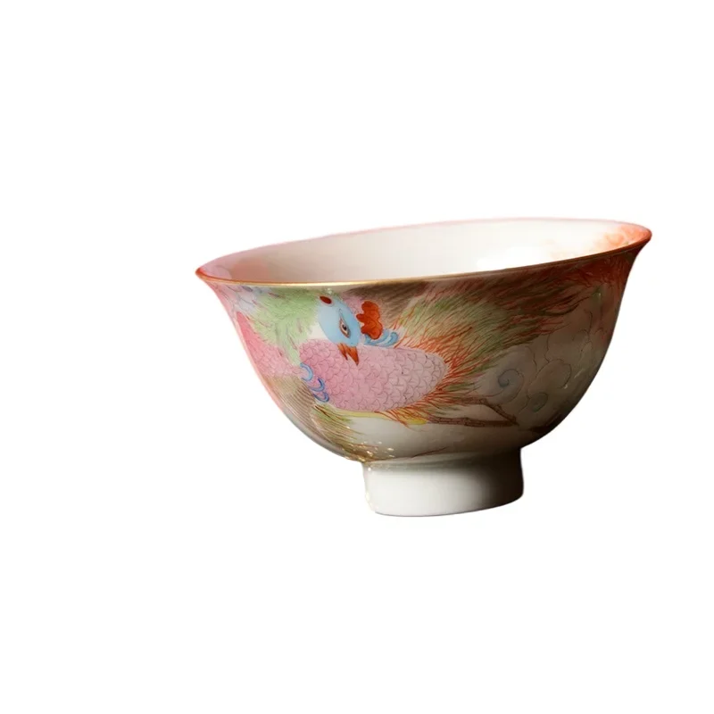 Hand painted enamel color phoenix thin tire master cup
Hand painted enamel color phoenix thin tire master cup