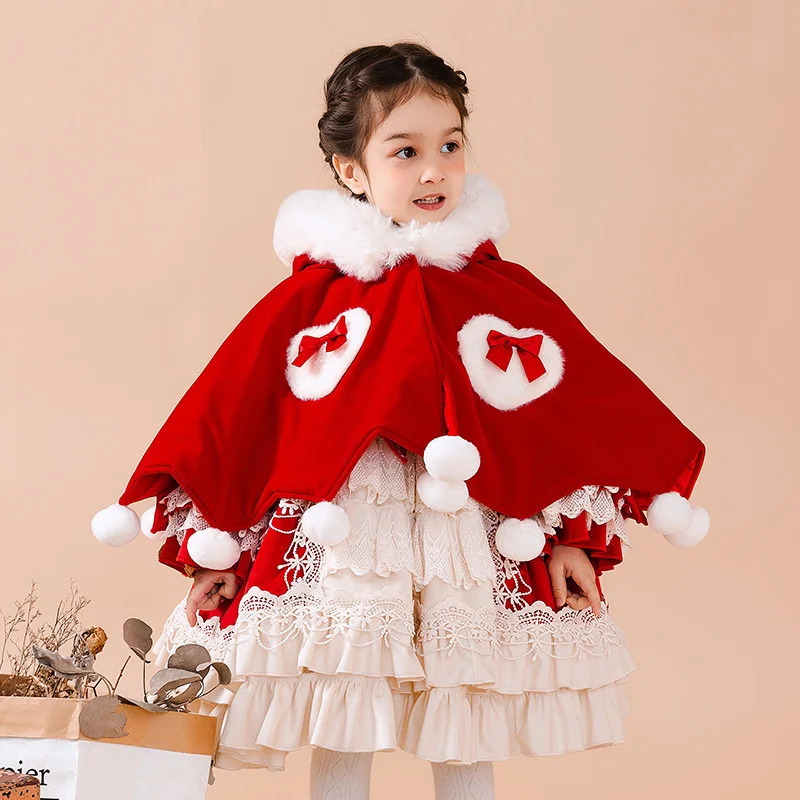 2022 New Year's Wear Bright Red Coat Girl Lolita Plus Cashmere Clip Cotton Big Real Wool Collar Cape
2022 New Year's Wear Bright Red Coat Girl Lolita Plus Cashmere Clip Cotton Big Real Wool Collar Cape