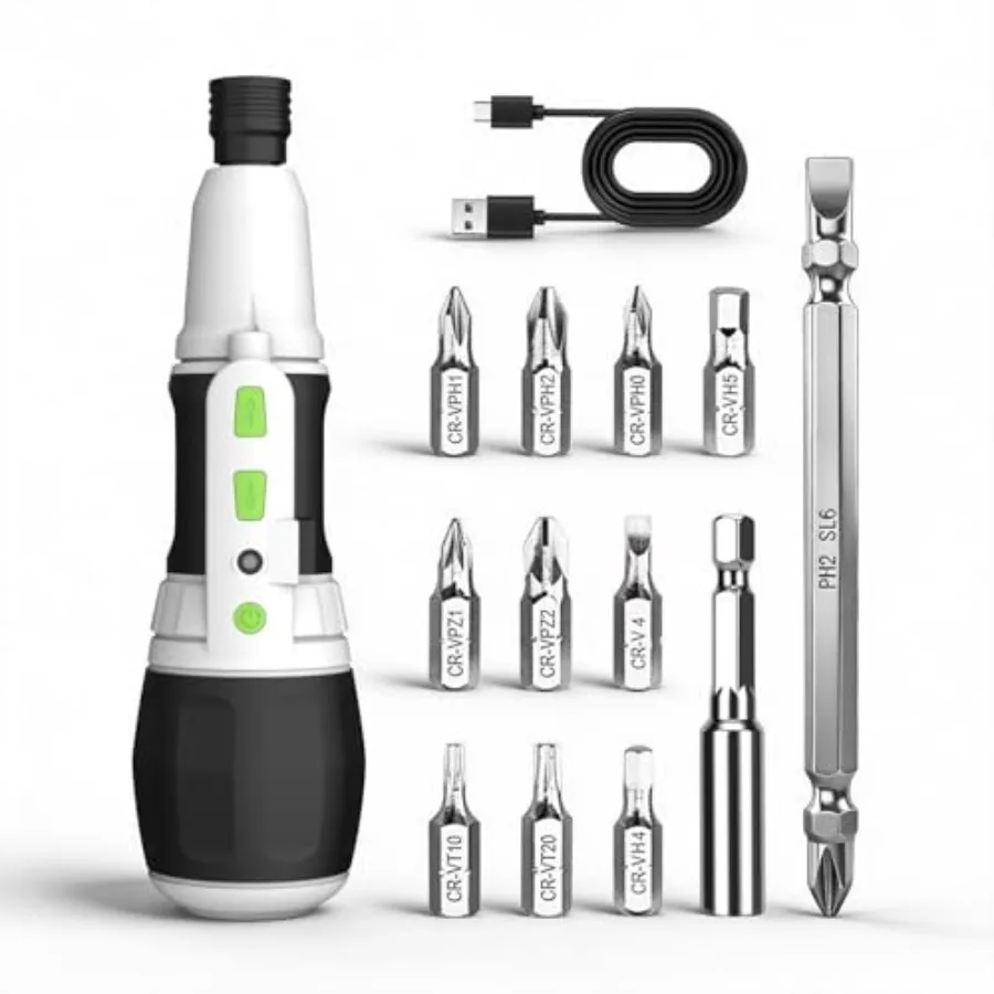 【Spot goods】Electric Screwdriver Cordless Power Screwdrivers Set Tool Kit 11 Bits 3N.m Torque Settings LED Work Light Rechargea
【Spot goods】Electric Screwdriver Cordless Power Screwdrivers Set Tool Kit 11 Bits 3N.m Torque Settings LED Work Light Rechargea